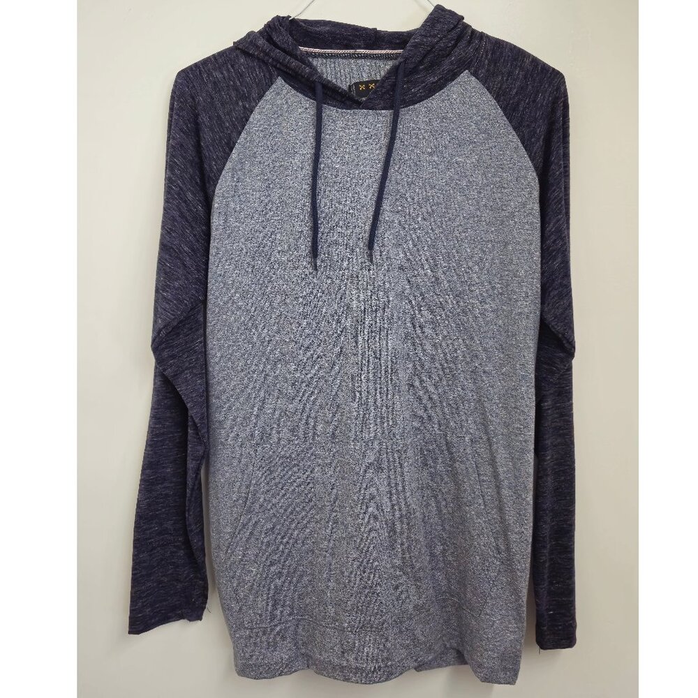 Navy Yard Lightweight Hoodie- Size M, gray/blue